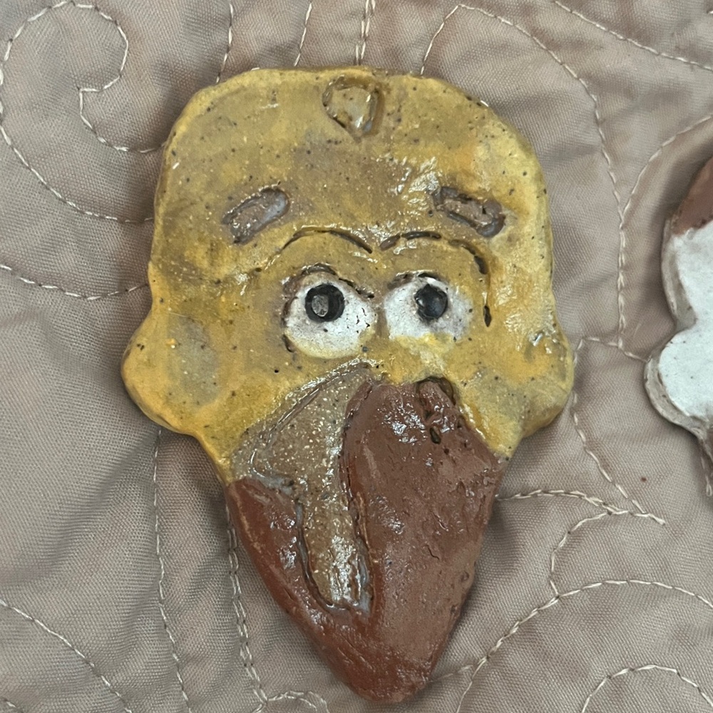 Handcrafted Clay Ornaments Set! Turkey and Ice Cream Cone